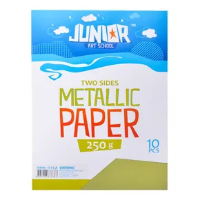 Dekorpapier A4 10 Stück hellgrün metallic 250 g